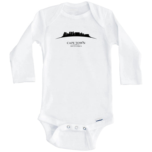 Cape Town South Africa Cityscape Downtown Skyline Baby Onesie (Long Sleeves)