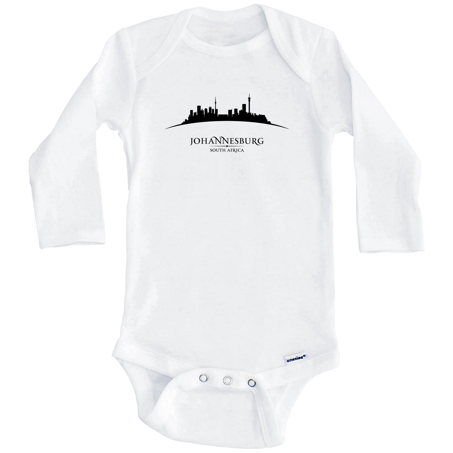 Johannesburg South Africa Cityscape Downtown Skyline Baby Onesie (Long Sleeves)