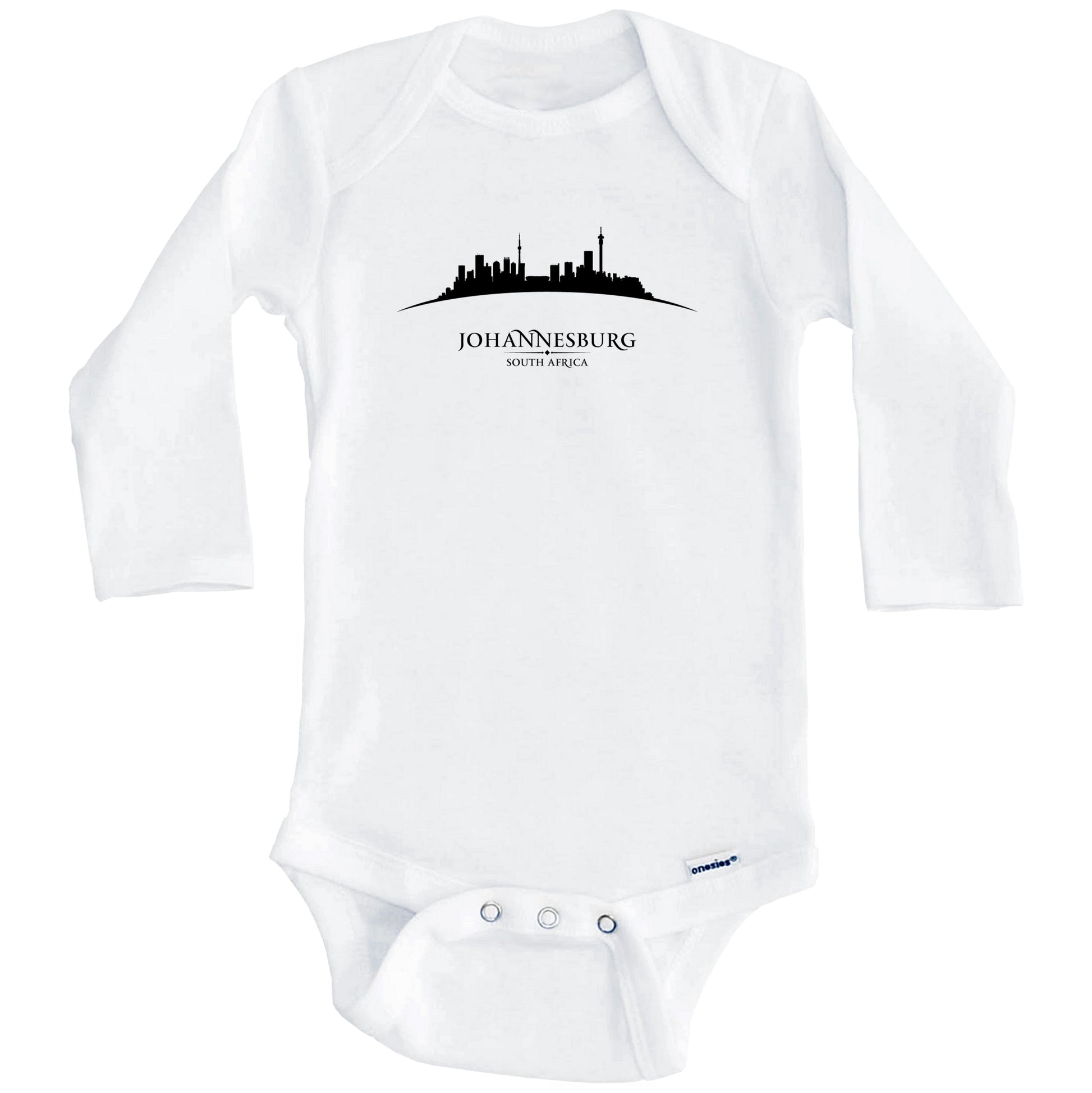 Johannesburg South Africa Cityscape Downtown Skyline Baby Onesie (Long Sleeves)