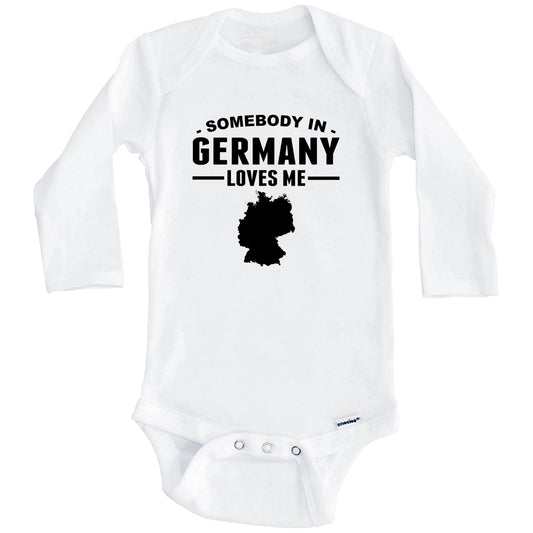 Somebody In Germany Loves Me Baby Onesie (Long Sleeves)