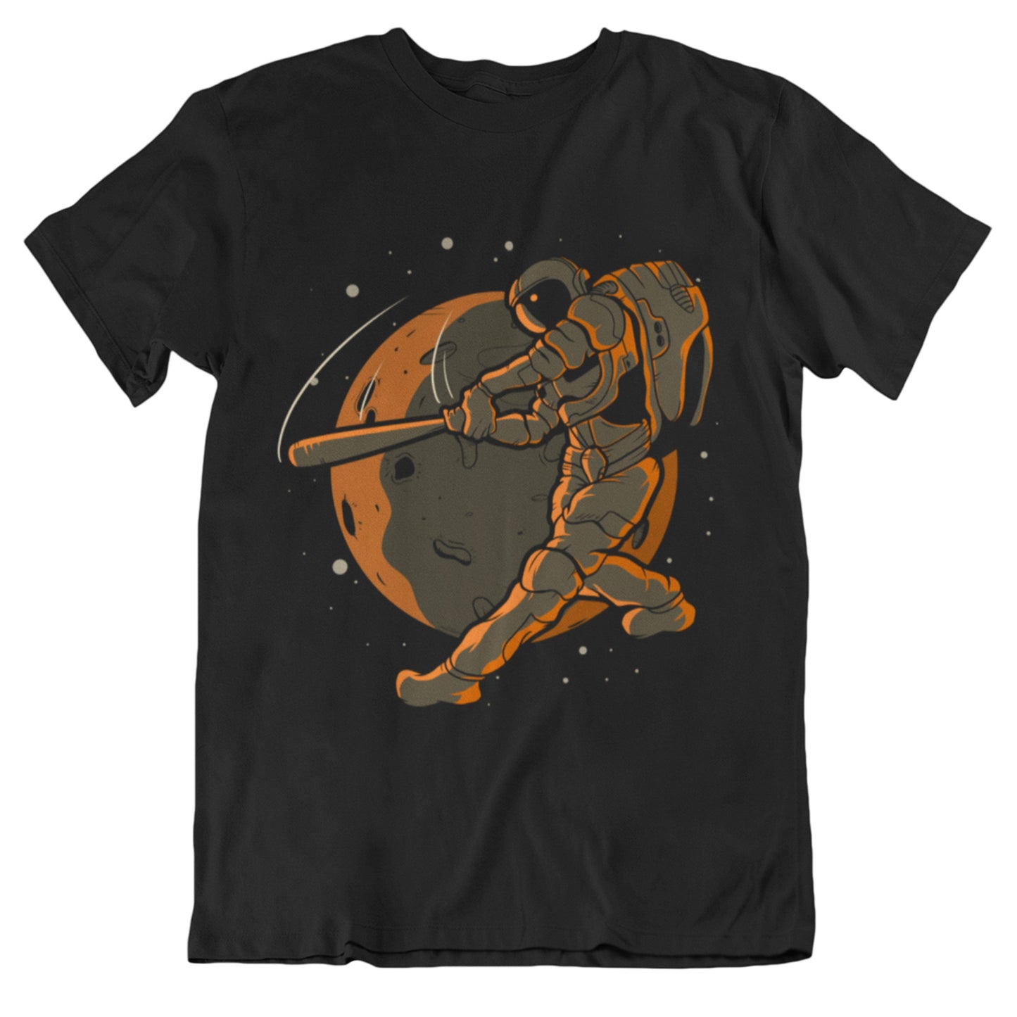 Baseball Batter Astronaut Outer Space Spaceman T-Shirt