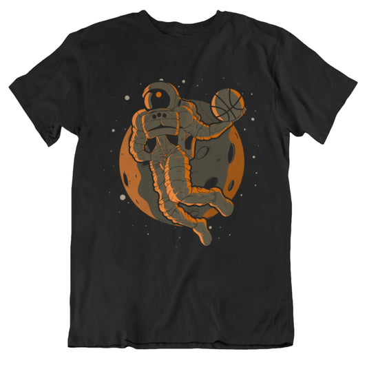 Basketball Dunk Astronaut Outer Space Spaceman T-Shirt
