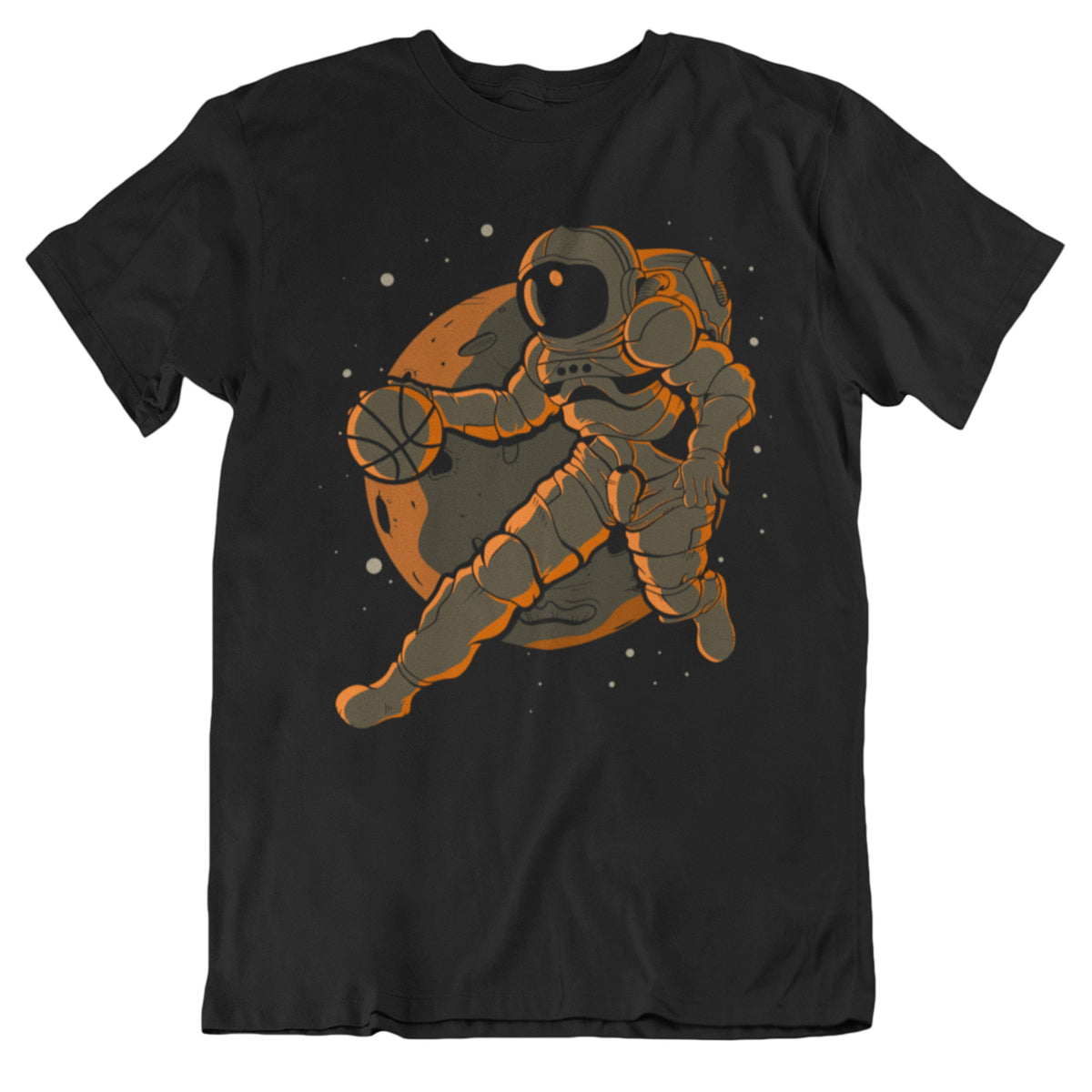 Basketball Astronaut Outer Space Spaceman T-Shirt