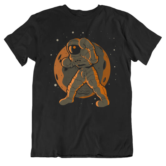 Boxing Astronaut Outer Space Spaceman T-Shirt