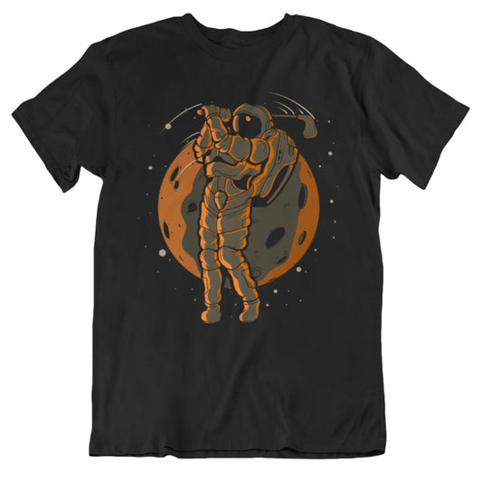 Golf Astronaut Outer Space Spaceman T-Shirt