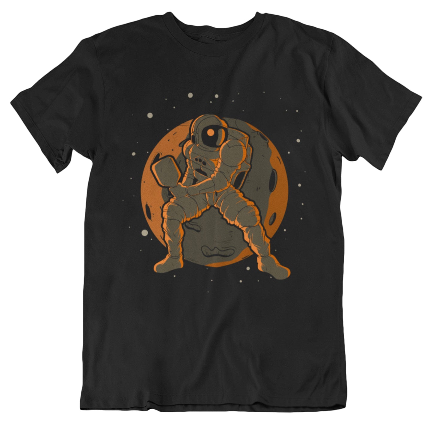 Pickleball Astronaut Outer Space Spaceman T-Shirt