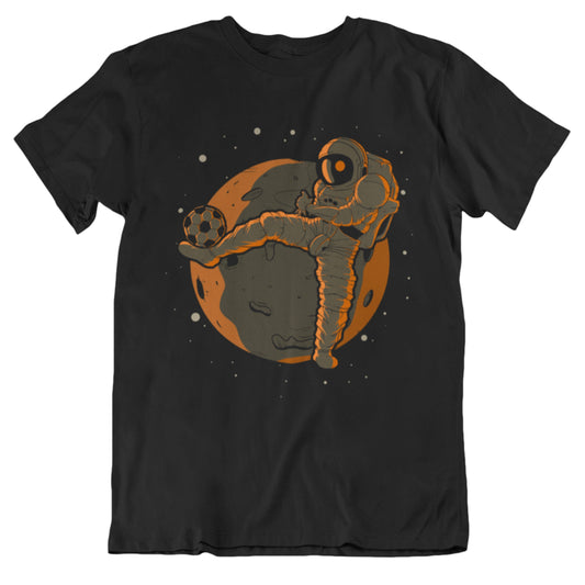 Soccer Astronaut Outer Space Spaceman T-Shirt