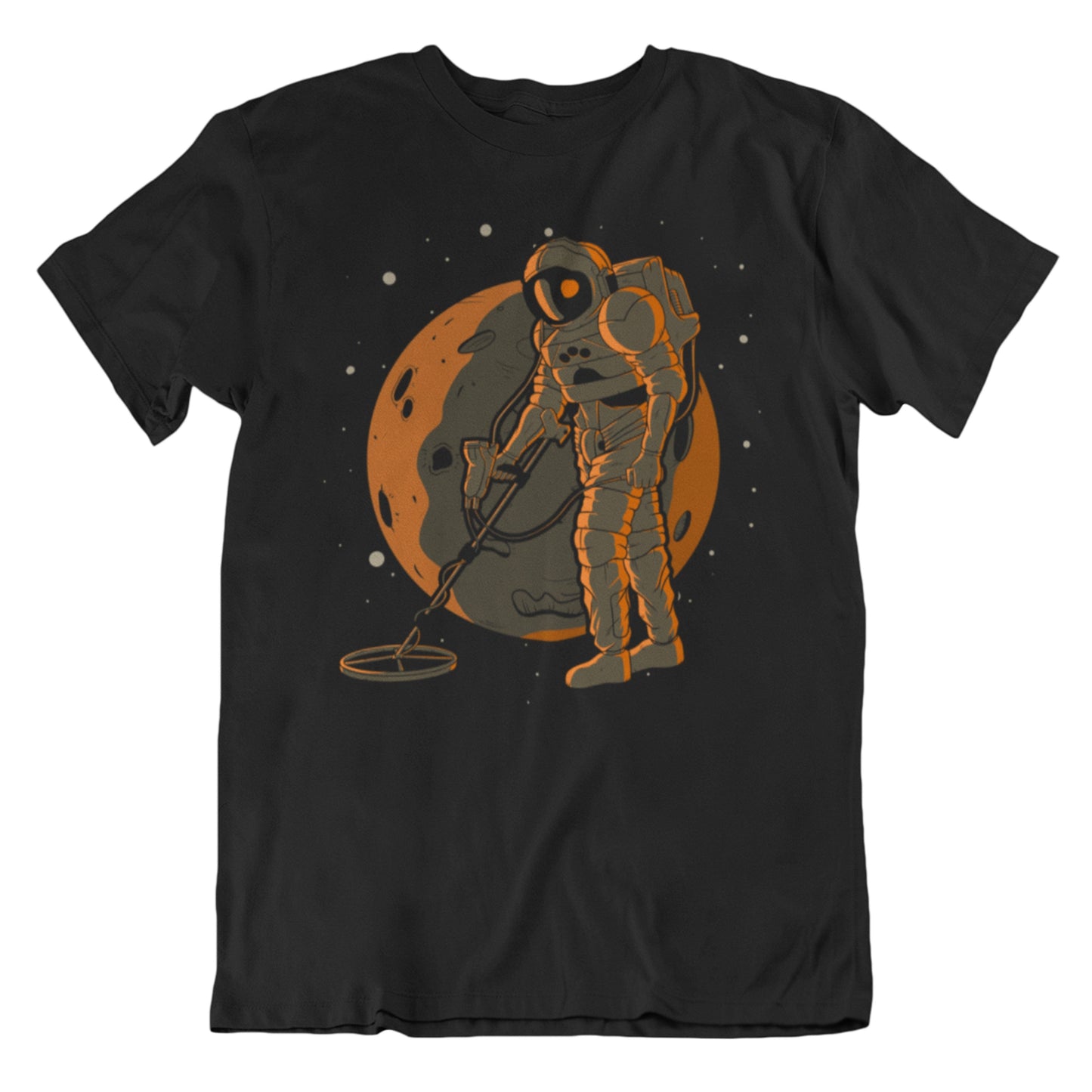 Metal Detectorist Astronaut Space Spaceman Metal Detector T-Shirt - Men's Astronaut Shirt
