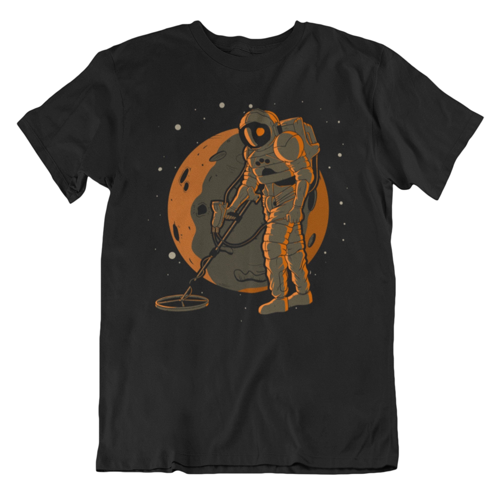 Metal Detectorist Astronaut Space Spaceman Metal Detector T-Shirt - Men's Astronaut Shirt