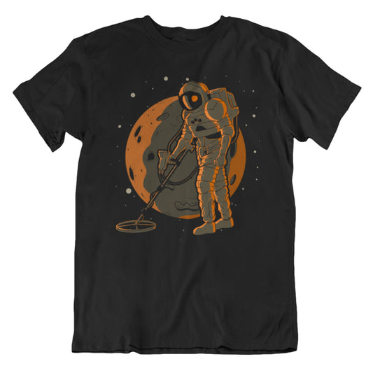 Metal Detectorist Astronaut Space Spaceman Metal Detector T-Shirt - Men's Astronaut Shirt