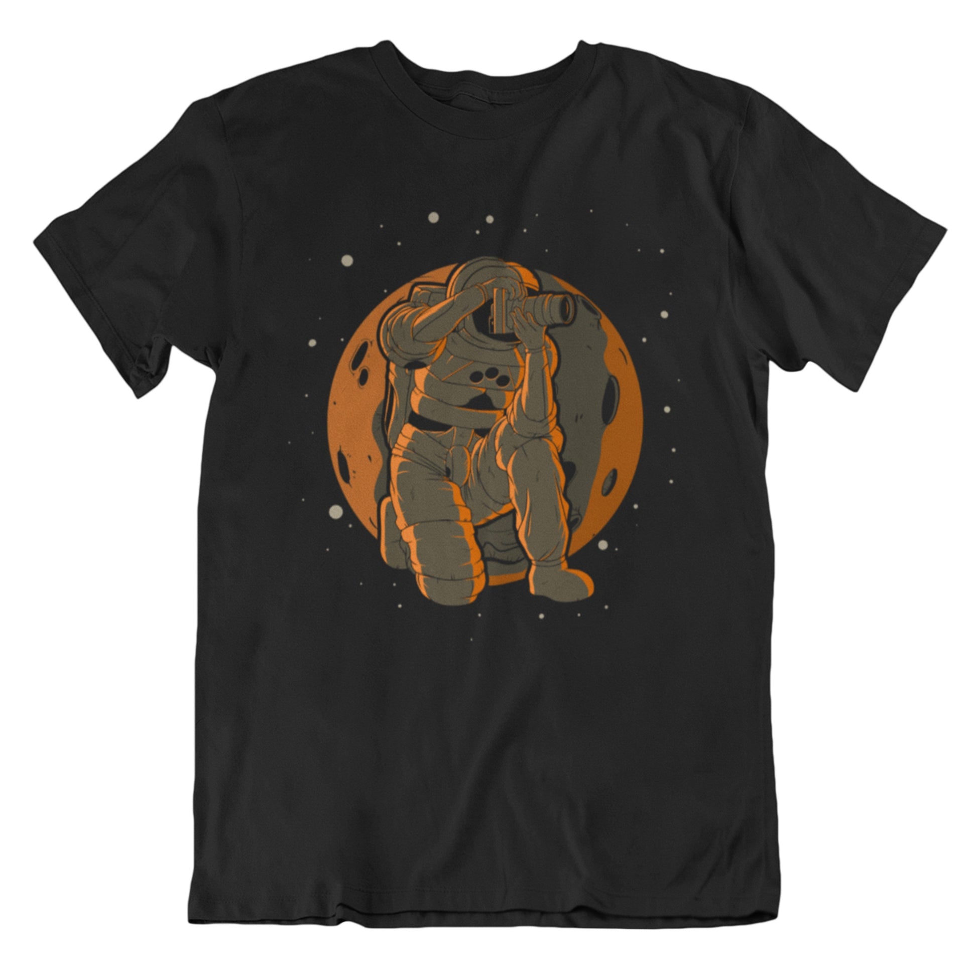 Photographer Astronaut Outer Space Spaceman Photography T-Shirt - Men's Astronaut Shirt