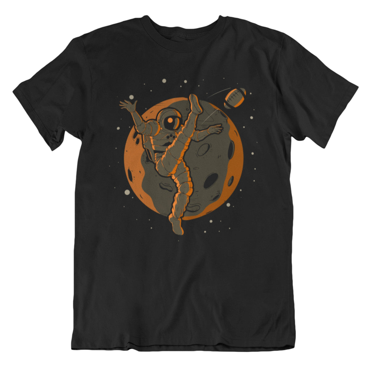 Punter Astronaut Outer Space Spaceman Football T-Shirt - Men's Astronaut Shirt