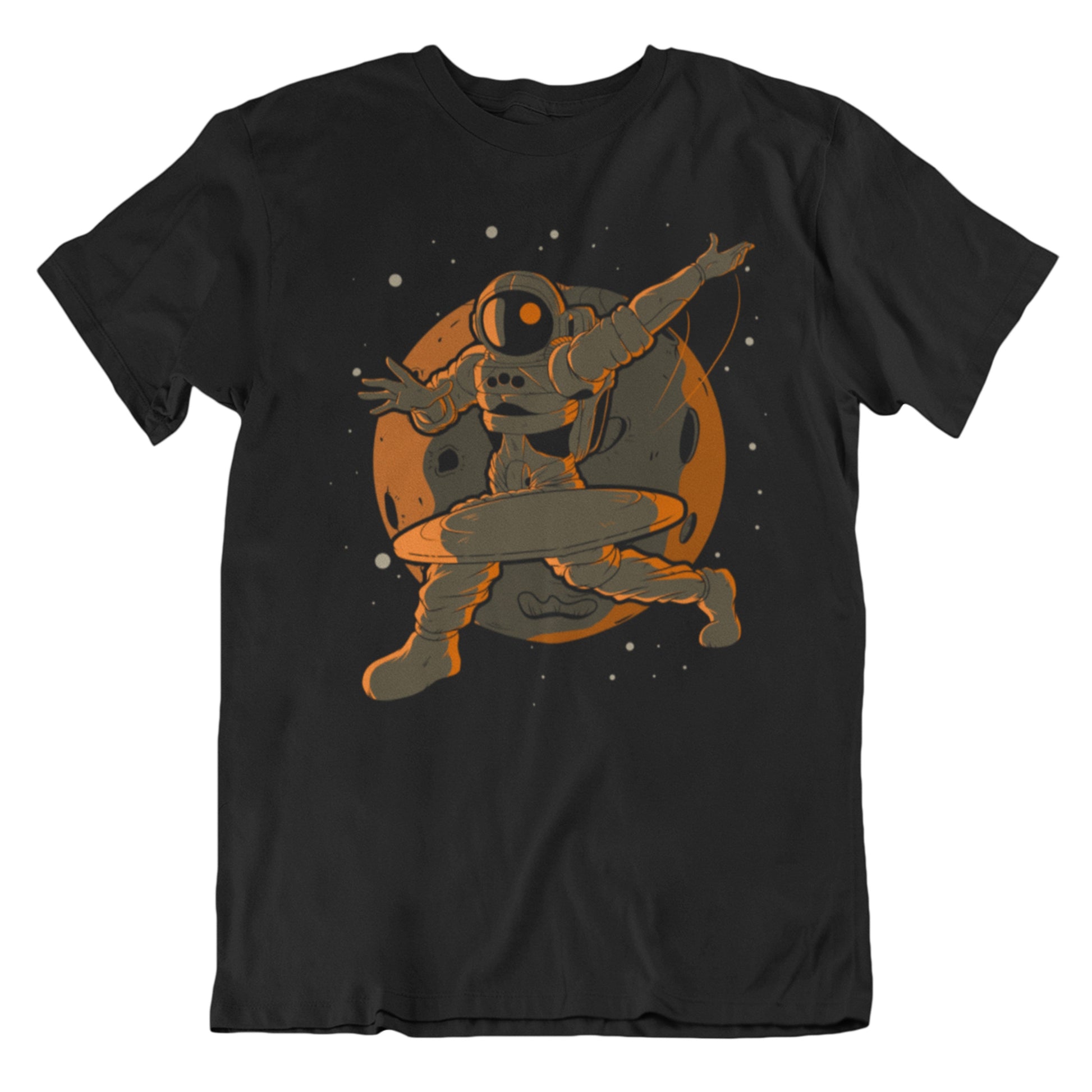 Disc Golf Astronaut Outer Space Spaceman Disc Golf T-Shirt - Men's Astronaut Shirt
