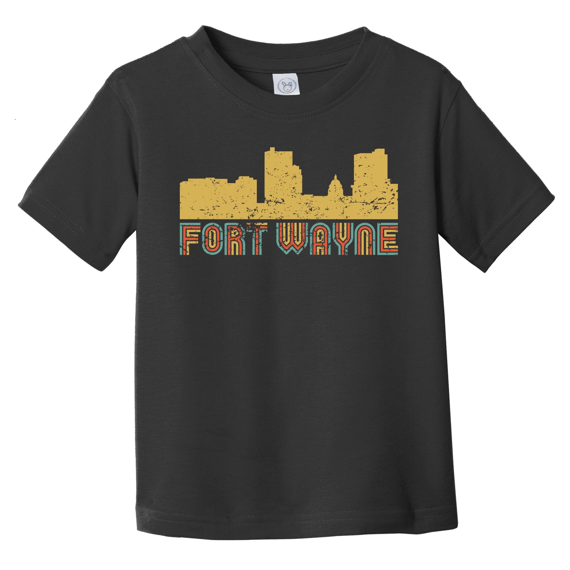 Retro Fort Wayne Indiana Skyline Infant / Toddler T-Shirt