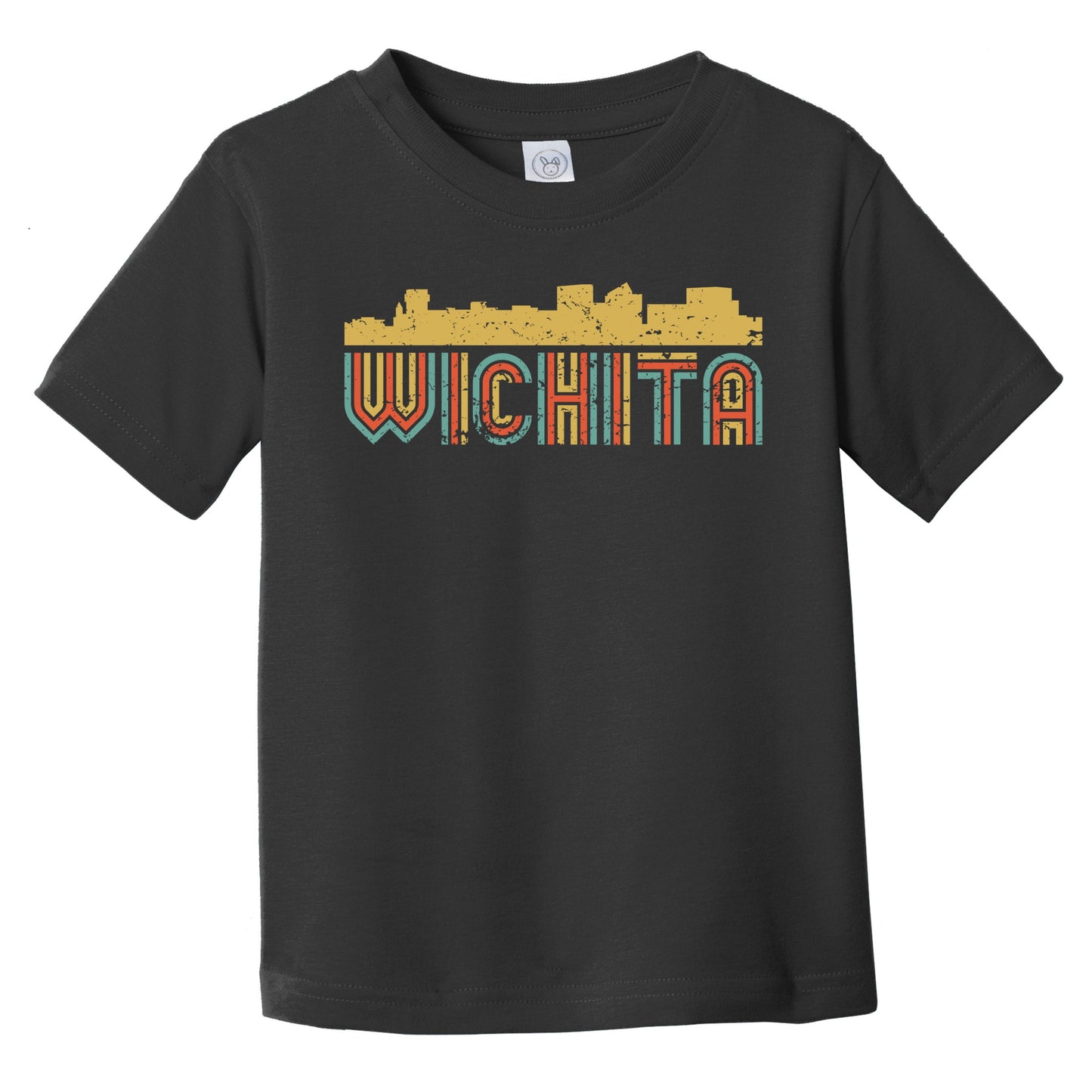 Retro Wichita Kansas Skyline Infant / Toddler T-Shirt