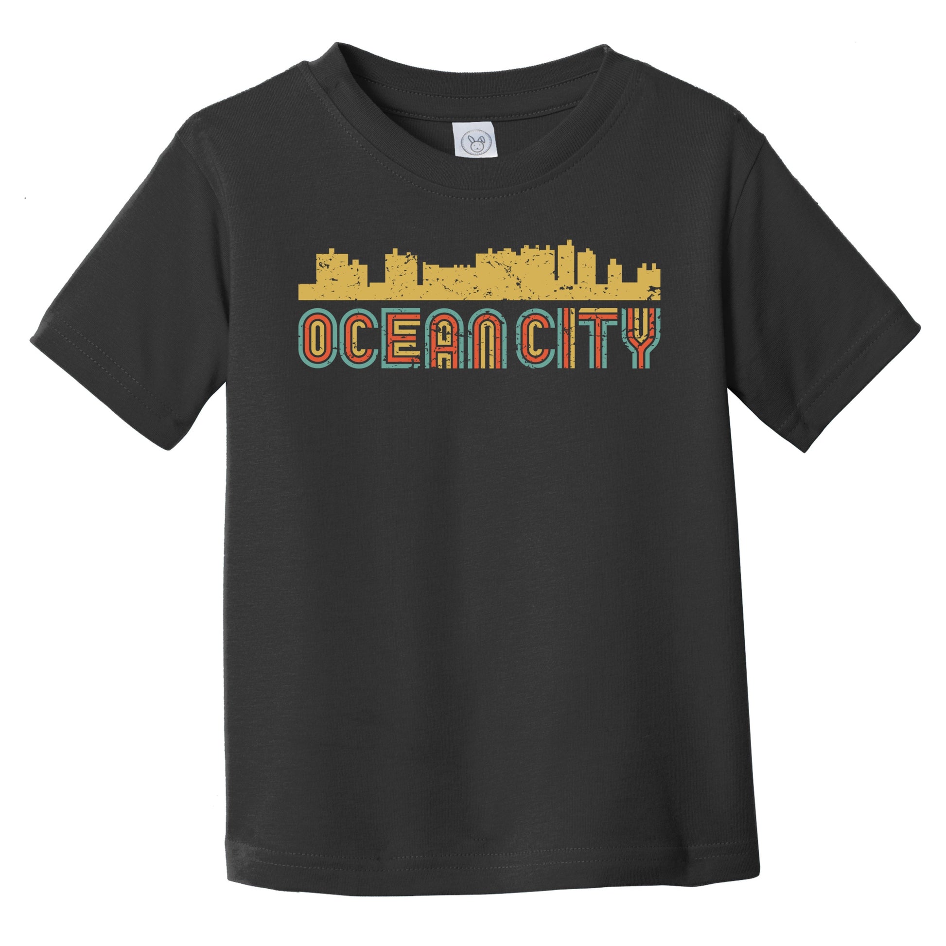 Retro Ocean City Maryland Skyline Infant / Toddler T-Shirt