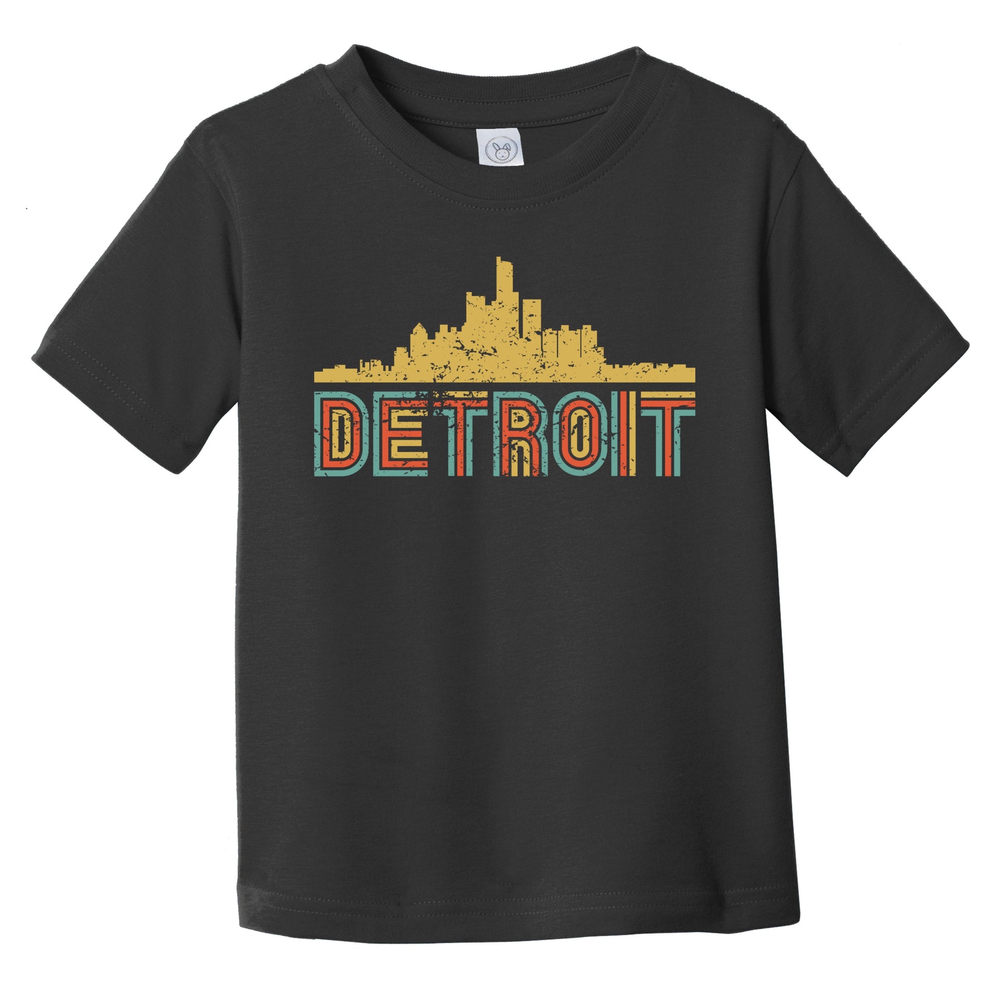 Retro Detroit Michigan Skyline Infant / Toddler T-Shirt