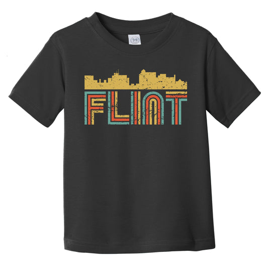 Retro Flint Michigan Skyline Infant / Toddler T-Shirt