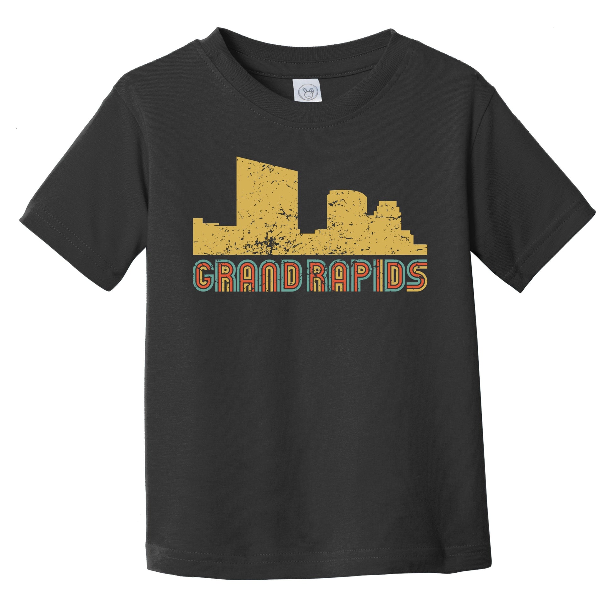 Retro Grand Rapids Michigan Skyline Infant / Toddler T-Shirt
