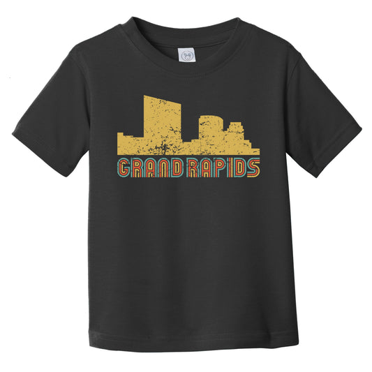 Retro Grand Rapids Michigan Skyline Infant / Toddler T-Shirt