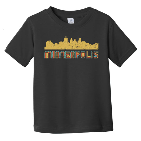 Retro Minneapolis Minnesota Skyline Infant / Toddler T-Shirt