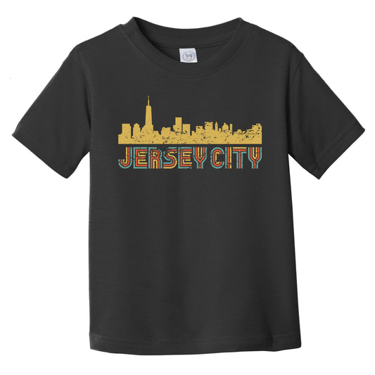 Retro Jersey City New Jersey Skyline Infant / Toddler T-Shirt