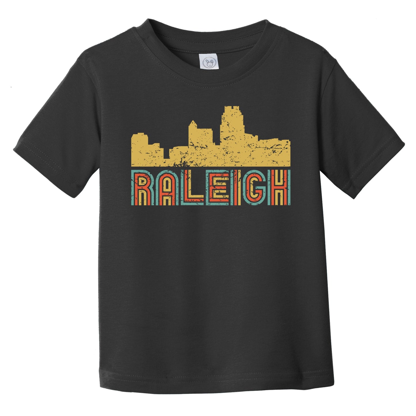Retro Raleigh North Carolina Skyline Infant / Toddler T-Shirt