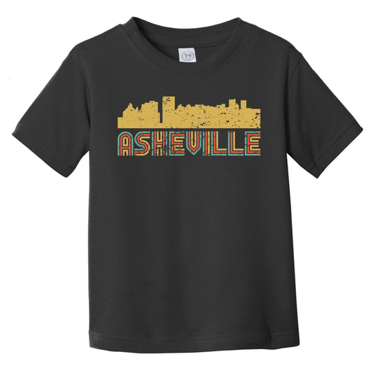 Retro Asheville North Carolina Skyline Infant / Toddler T-Shirt