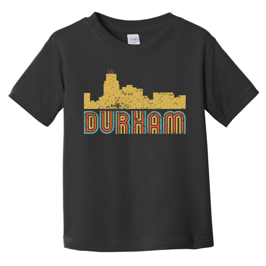 Retro Durham North Carolina Skyline Infant / Toddler T-Shirt