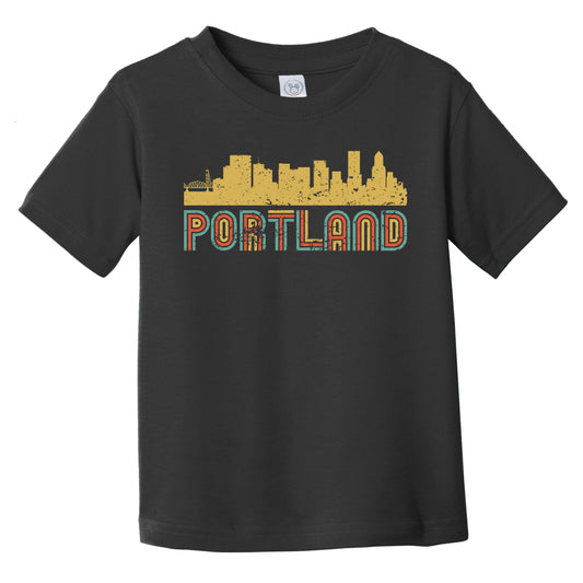 Retro Portland Oregon Skyline Infant / Toddler T-Shirt