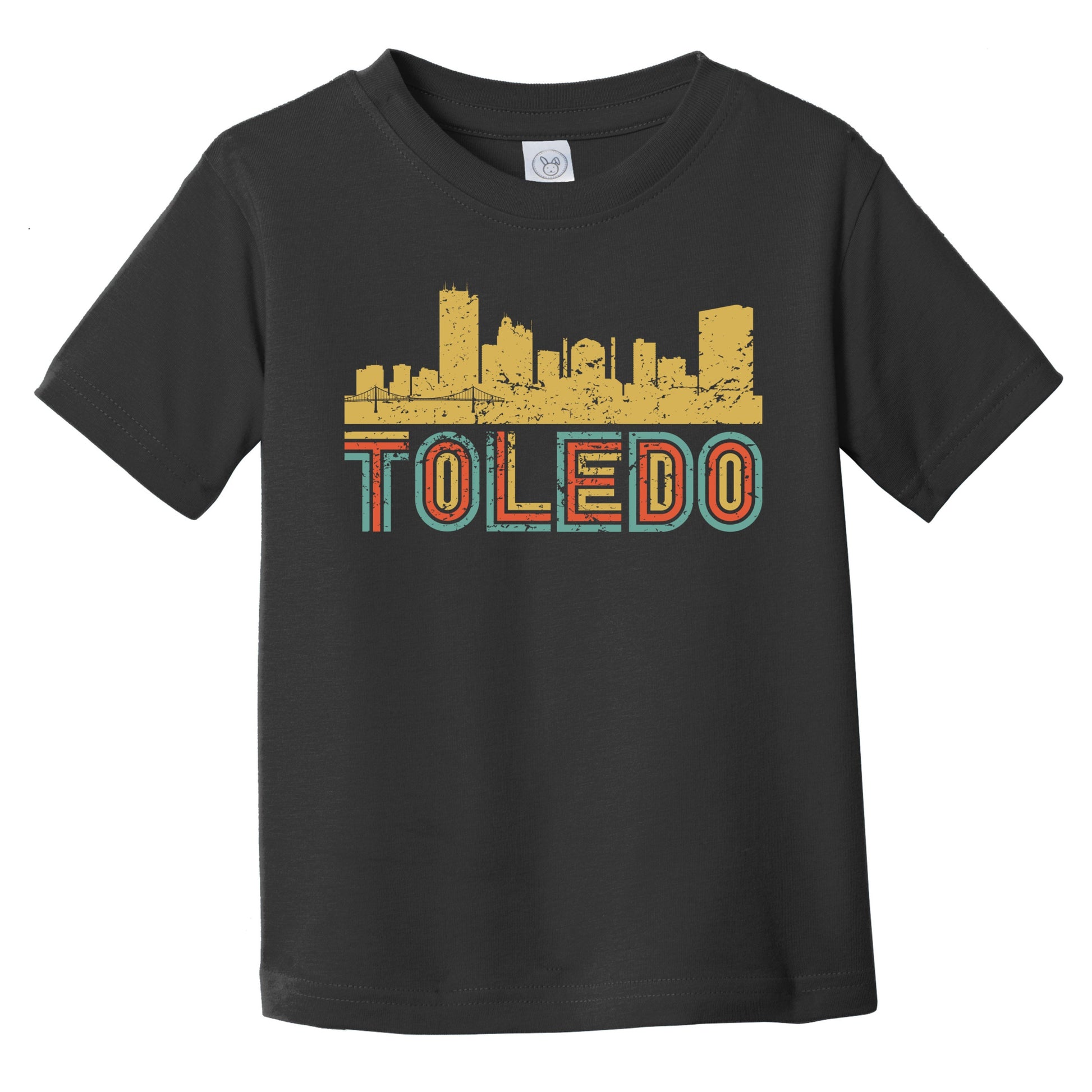 Retro Toledo Ohio Skyline Infant / Toddler T-Shirt