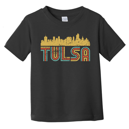Retro Tulsa Oklahoma Skyline Infant / Toddler T-Shirt