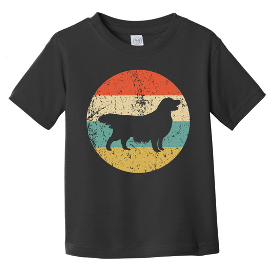 Retro Golden Retriever Icon Dog Silhouette Infant Toddler T-Shirt