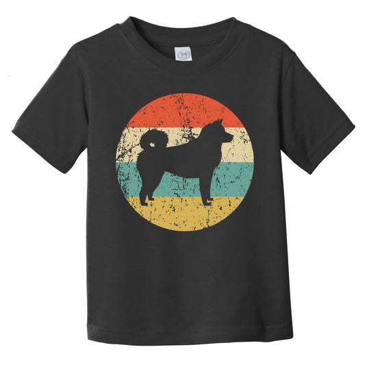 Retro Akita Icon Dog Silhouette Infant Toddler T-Shirt