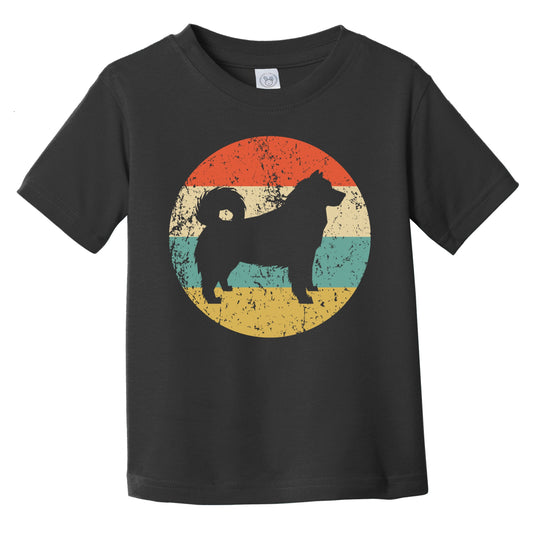 Retro Alaskan Malamute Icon Dog Silhouette Infant Toddler T-Shirt