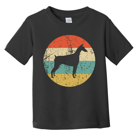 Retro Doberman Icon Dog Silhouette Infant Toddler T-Shirt