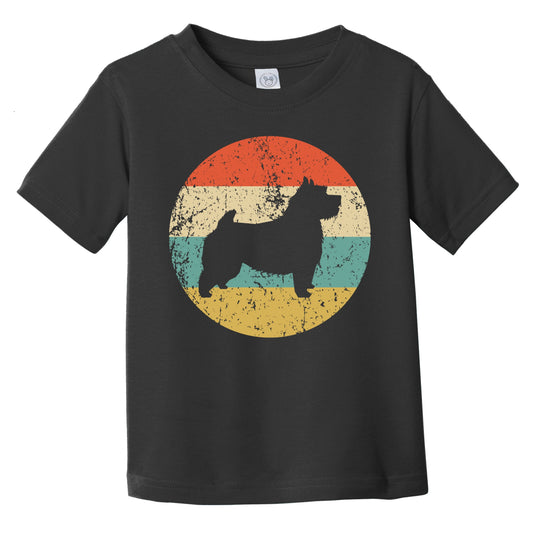 Retro Norwich Terrier Icon Dog Silhouette Infant Toddler T-Shirt