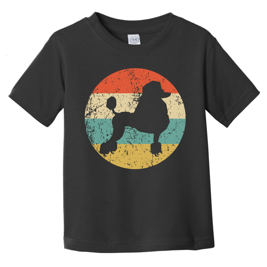 Retro Poodle Icon Dog Silhouette Infant Toddler T-Shirt