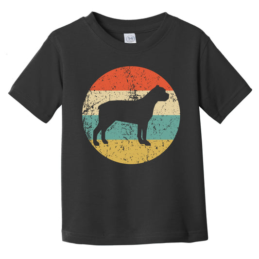Retro Cane Corso Icon Dog Silhouette Infant Toddler T-Shirt