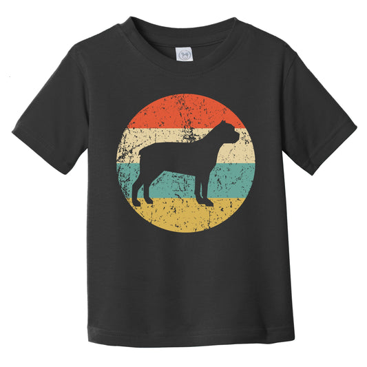 Retro Cane Corso Icon Dog Silhouette Infant Toddler T-Shirt