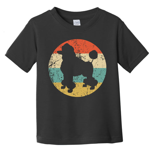 Retro Poodle Icon Dog Silhouette Infant Toddler T-Shirt