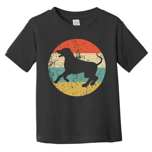 Retro Rhodesian Ridgeback Icon Dog Silhouette Infant Toddler T-Shirt