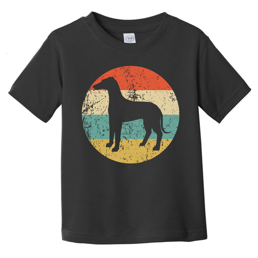 Retro Whippet Icon Dog Silhouette Infant Toddler T-Shirt