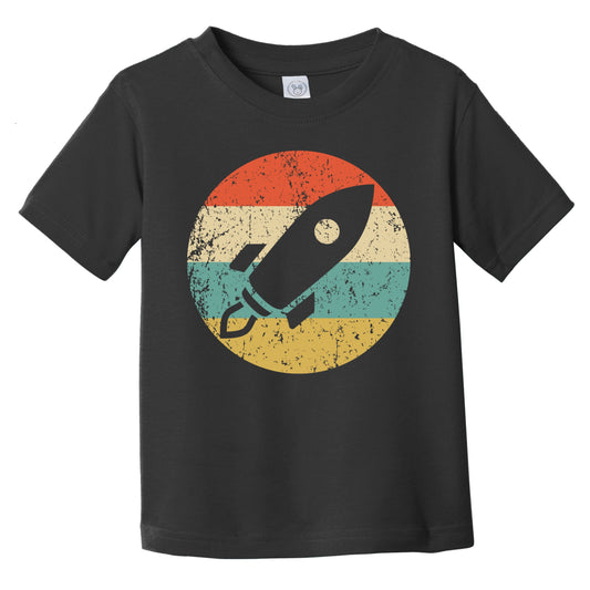 Retro Space Ship Icon Astronaut Infant Toddler T-Shirt