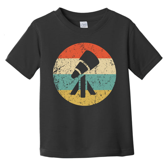 Retro Telescope Icon Astronomy Infant Toddler T-Shirt