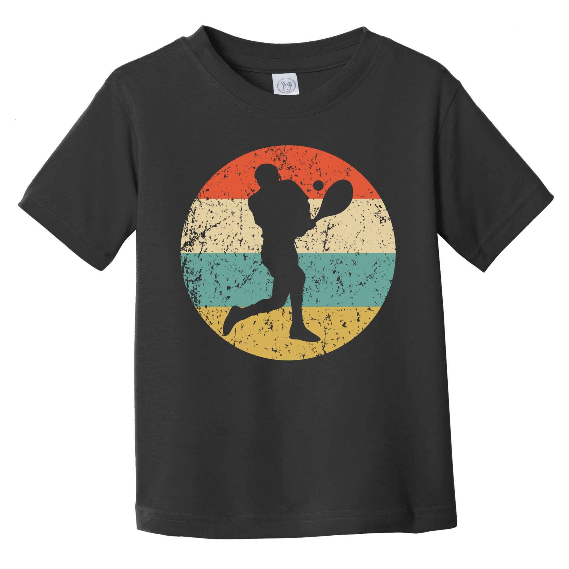 Retro Tennis Player Icon Tennis Infant Toddler T-Shirt