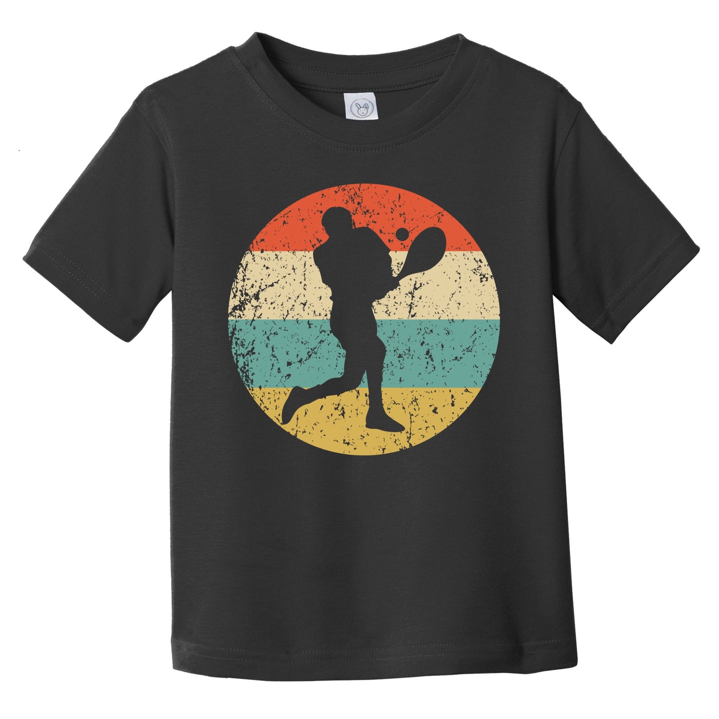 Retro Tennis Player Icon Tennis Infant Toddler T-Shirt