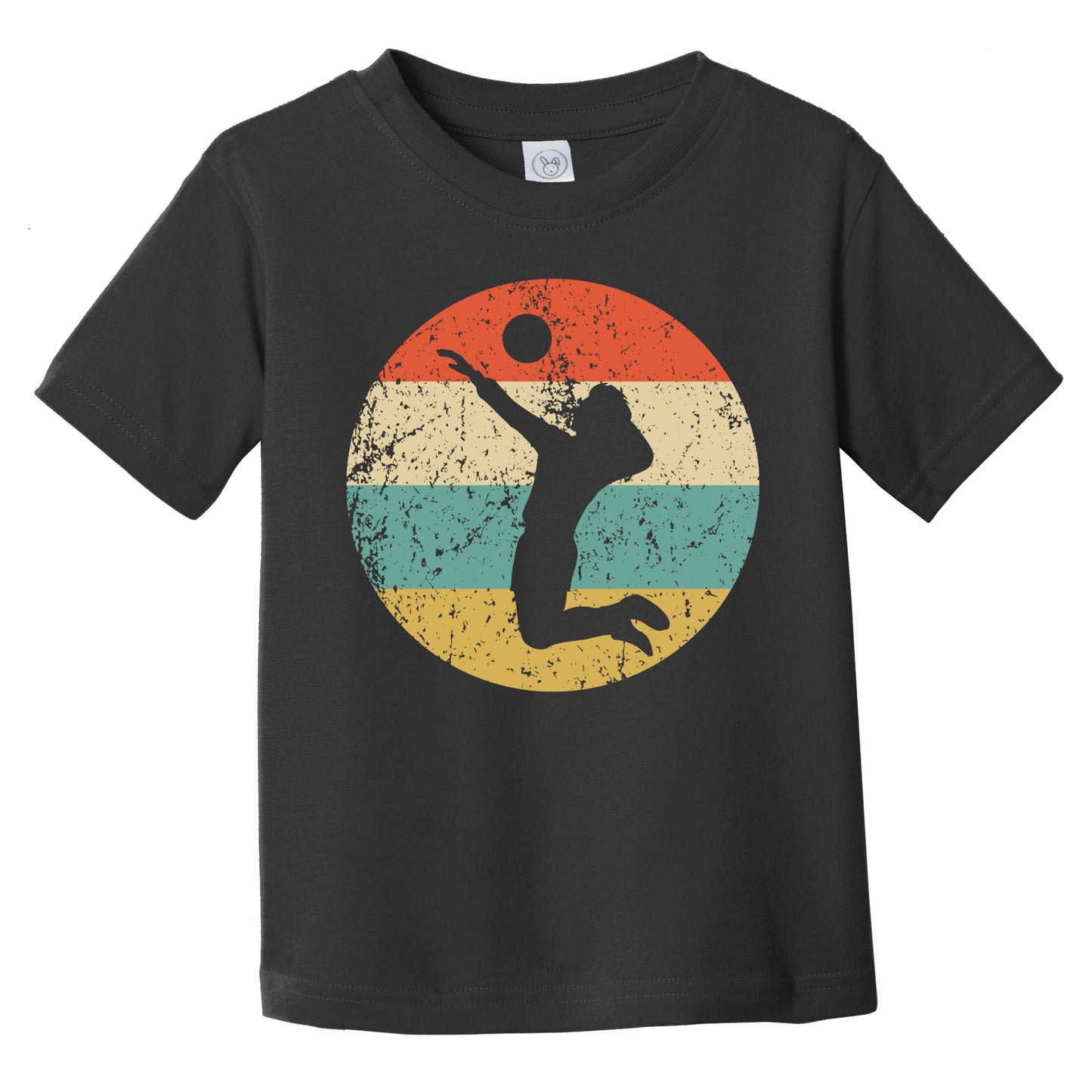 Retro Volleyball Player Icon Volleyball Infant Toddler T-Shirt