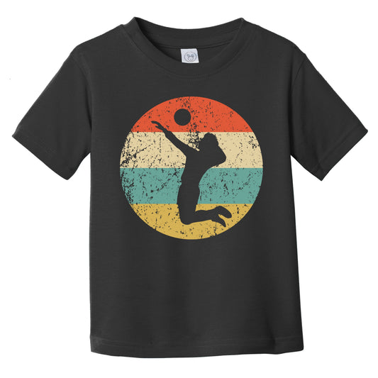Retro Volleyball Player Icon Volleyball Infant Toddler T-Shirt