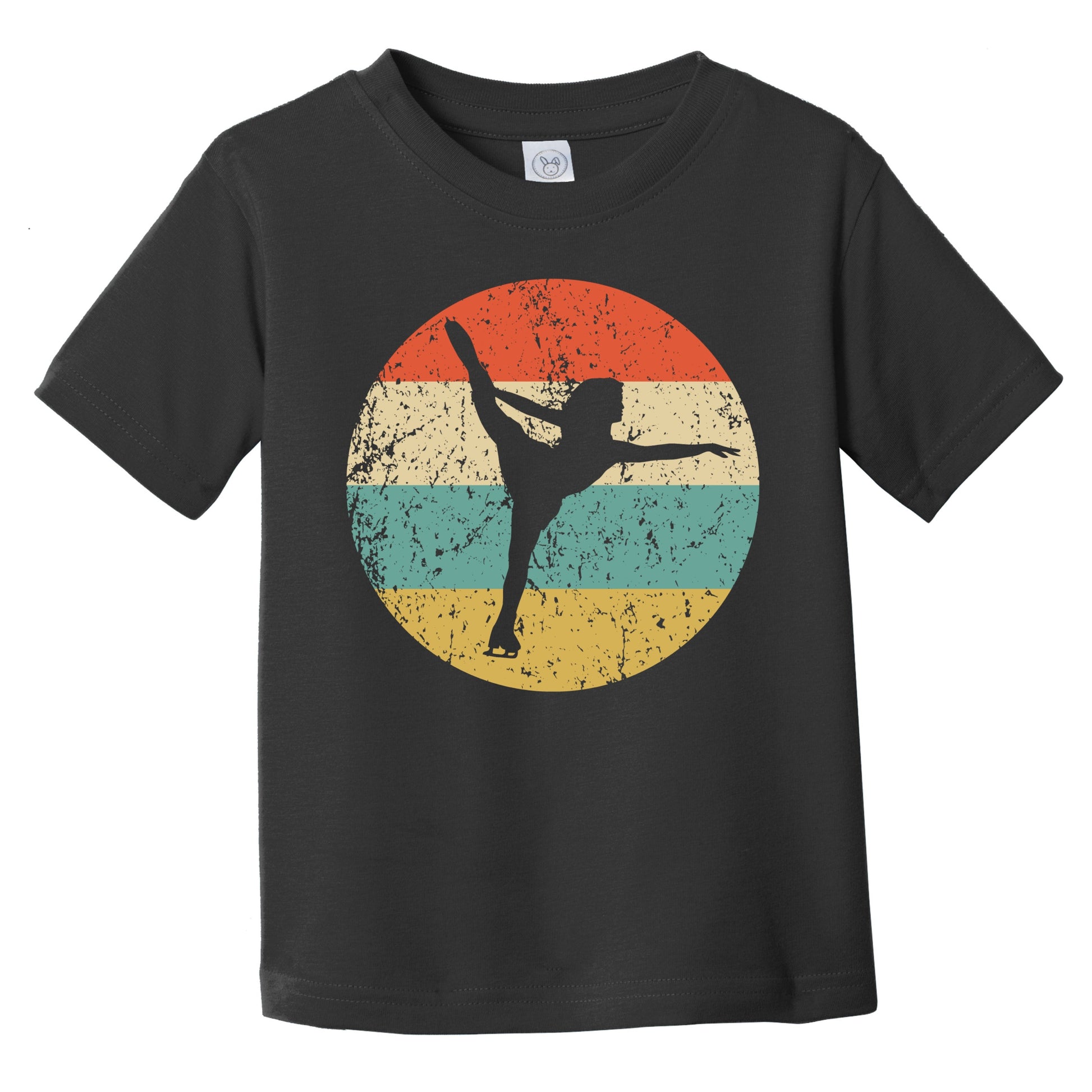 Retro Figure Skater Icon Figure Skating Infant Toddler T-Shirt